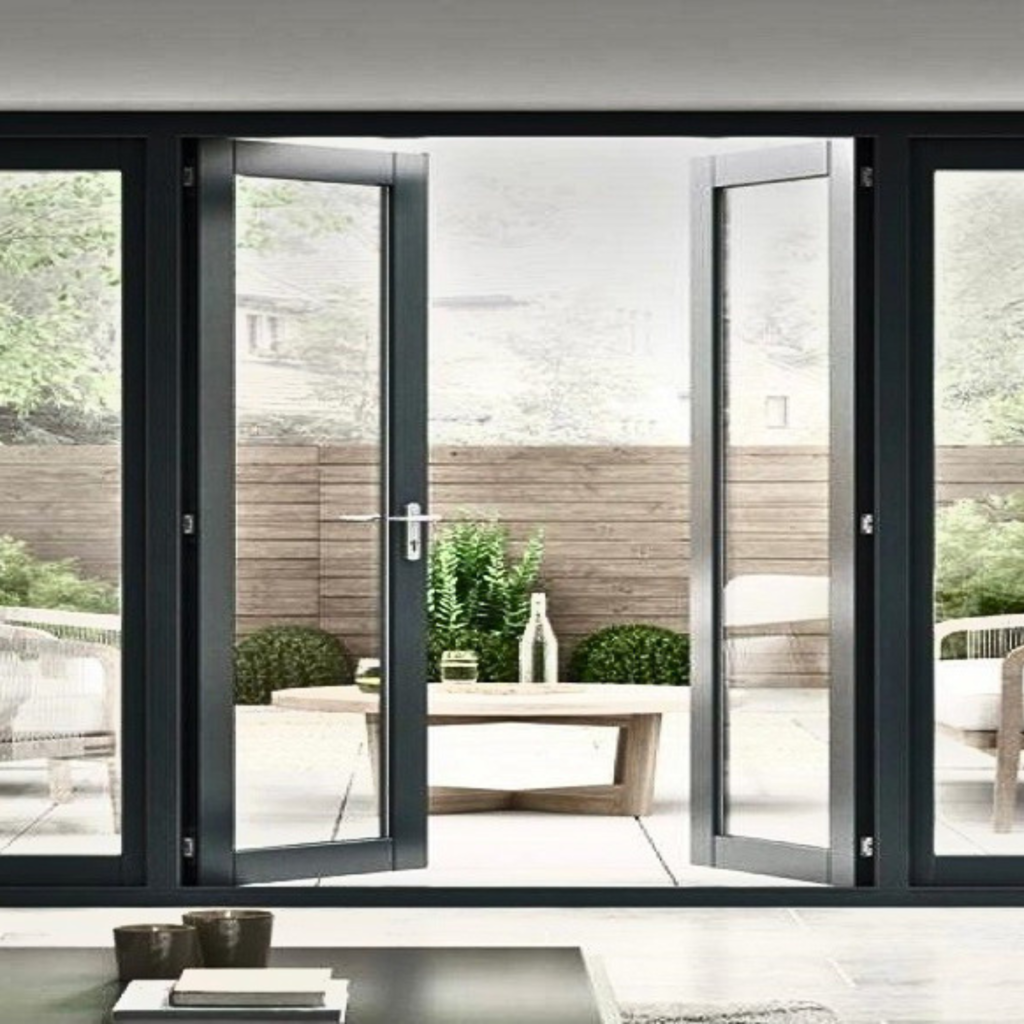 Aluminum casement window