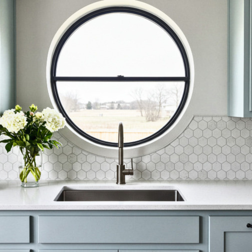 Aluminum vertical sliding window