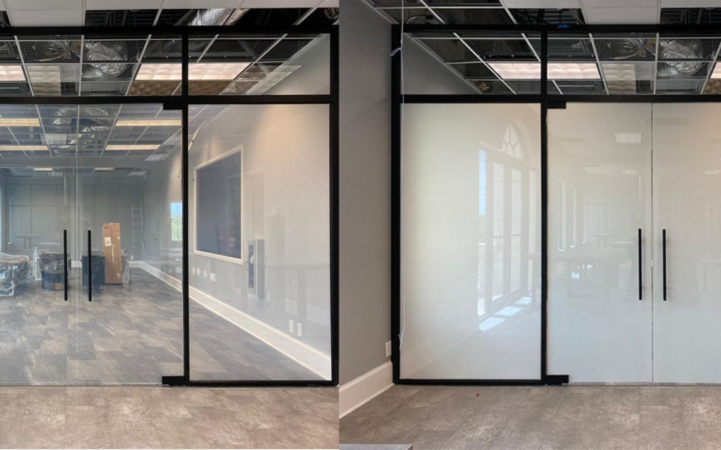 Switchable privacy glass